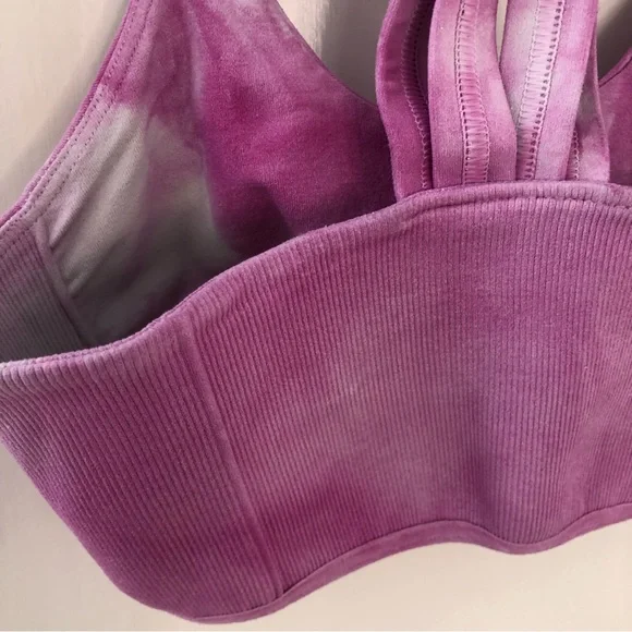Free People Movement Pink Tie Dye Seamless On The Radar Sports Bra XS - Picture 11 of 13